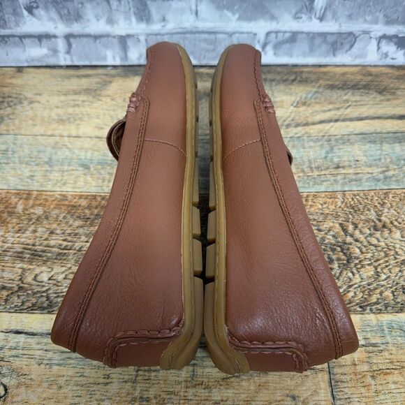 Coach Mary Lock Up Saddle Brown Slip On Driver Loafer A00925 Womens Size 8 B - Picture 9 of 10